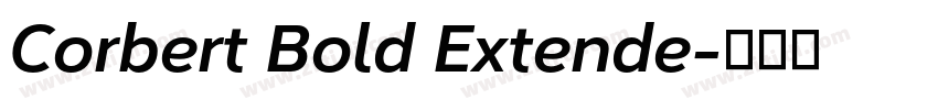 Corbert Bold Extende字体转换